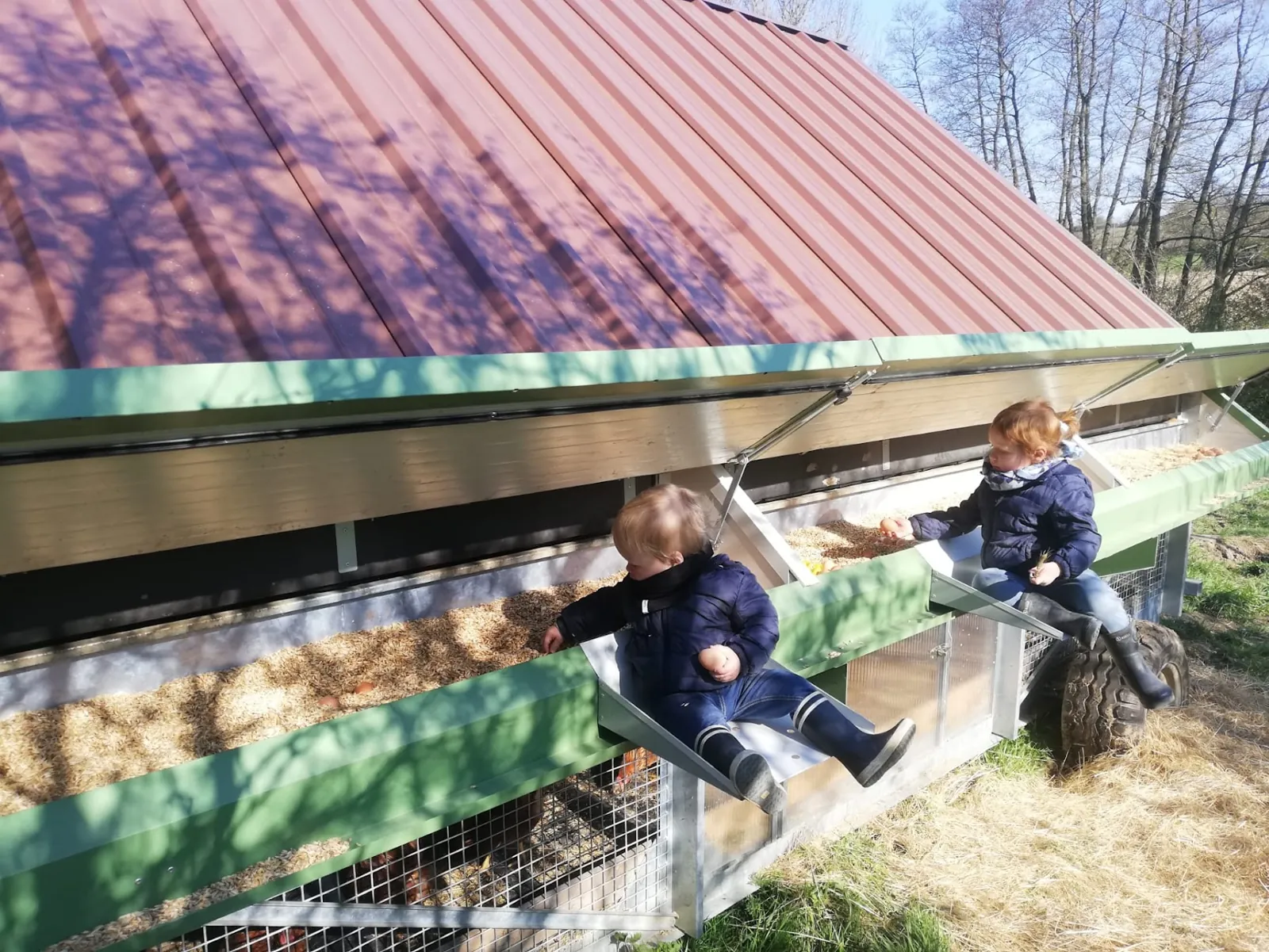 Les enfants d'Alpha School au jardin, sur le domaine des Jardins de Longpré